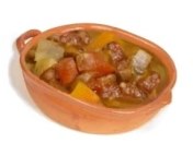 Pork & vegetables dish