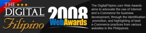 Banner of the 2008 Digital Filipino Web Awards